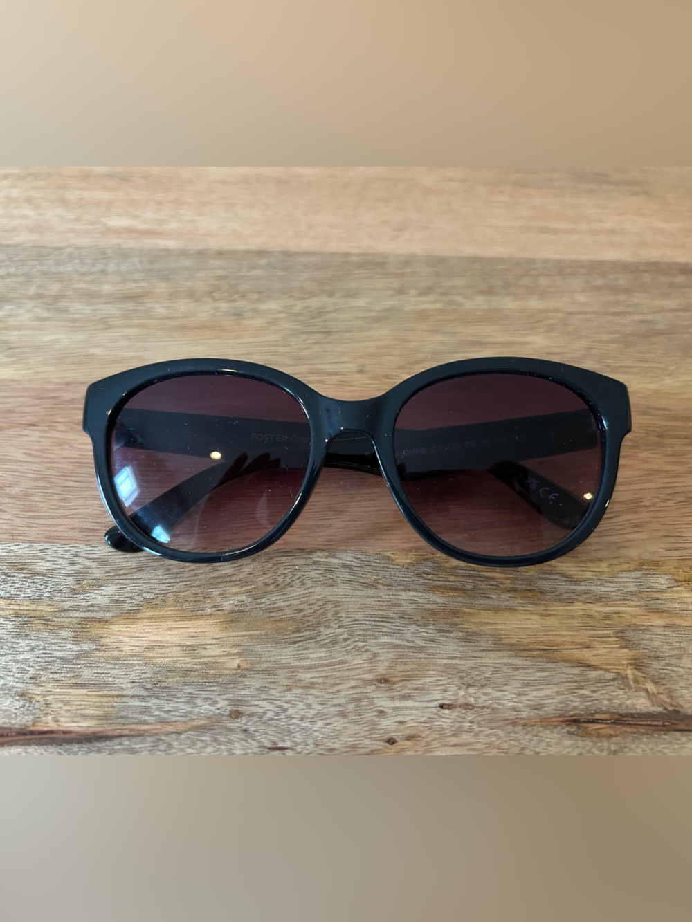 Black Foster Grant Women's Oversized Sunglasses